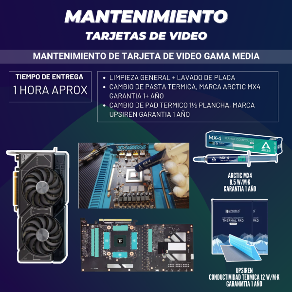 MANTENIMIENTO TARJETAS DE VIDEO 3