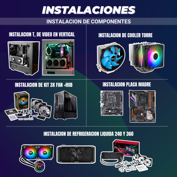 INSTALACIONES DE COMPONENTES COMPLEMENTARIOS