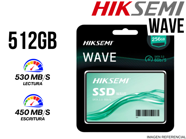 DISCO SOLIDO HIKSEMI, 512GB S-ATA WAVE