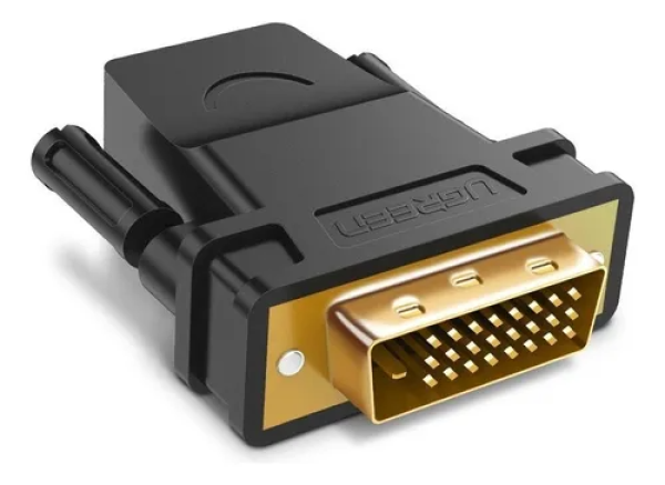 ADAPTADOR DVI 24+1 A HDMI MACHO A HEMBRA BIDIRECCIONAL  UGREEN