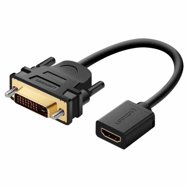 ADAPTADOR DVI 24+1 MACHO A HDMI HEMBRA BIDIRECCIONAL  UGREEN