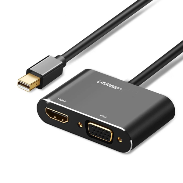ADAPTADOR UGREEN MINI DISPLAY PORT A HDMI / VGA 4K SOLO FUNCIONA UN  PUERTO A LA VEZ