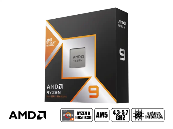 PROCESADOR AMD RYZEN 9 9950X3D 43GHZ AM5