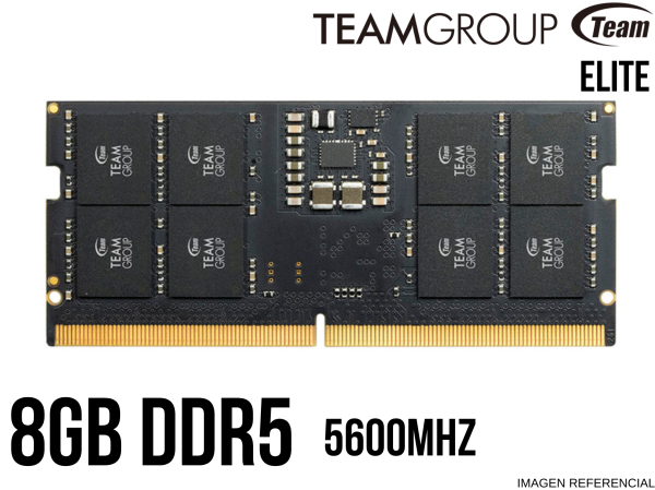 MEMORIA TEAMGROUP SO-DIMM ELITE DDR5, 8GB DDR5-5600MHZ, CL46, 1.1V