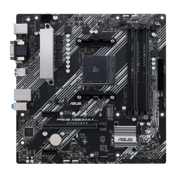 PLACA MADRE ASUS PRIME A520M-A II/CSM, CHIPSET AMD A520, SOCKET AMD AM4, MATX