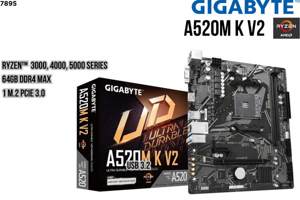 PLACA MADRE GIGABYTE, A520M K V2 AM4