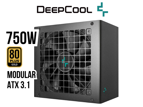 FUENTE DE PODER, DEEPCOOL, PN750M 80 PLUS GOLD MODULAR ATX