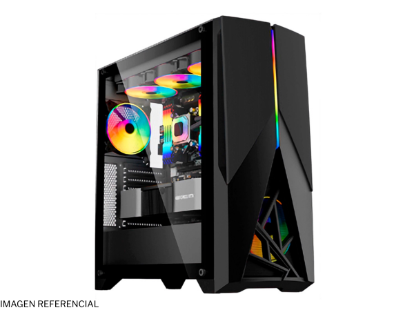 CASE GAMER TEROS TE-1174N, MID TOWER, USB 3.0 / USB 2.0, AUDIO, VENTILADOR ARGB, NEGRO