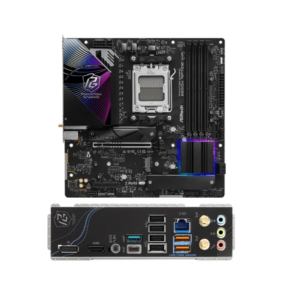 MOTHERBOARD ASROCK B850M RIPTIDE WIFI, CHIPSET AMD B850, SOCKET AMD AM5, MATX