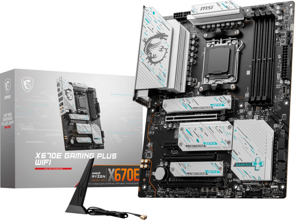 MOTHERBOARD MSI X670E GAMING PLUS WIFI , CHIPSET AMD X670E, SOCKET AMD AM5, ATX