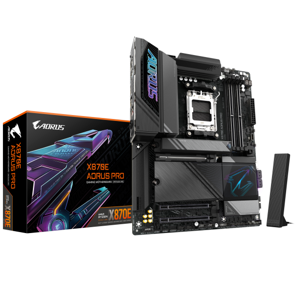 MOTHERBOARD GIGABYTE X870E AORUS PRO, CHIPSET AMD X870E, SOCKET AMD AM5, ATX