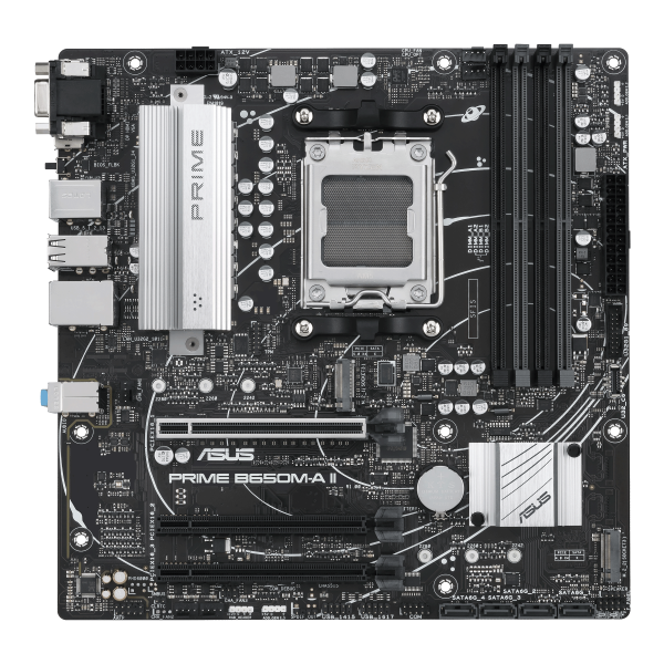 MOTHERBOARD ASUS PRIME B650M-A II , CHIPSET AMD B650, SOCKET AM5, MICRO ATX