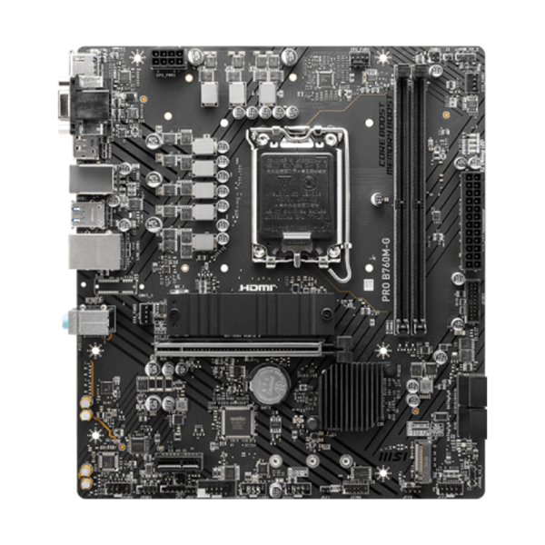 MOTHERBOARD MSI PRO B760M-G, CHIPSET INTEL B760, LGA1700, HDMI, DP, VGA, MATX