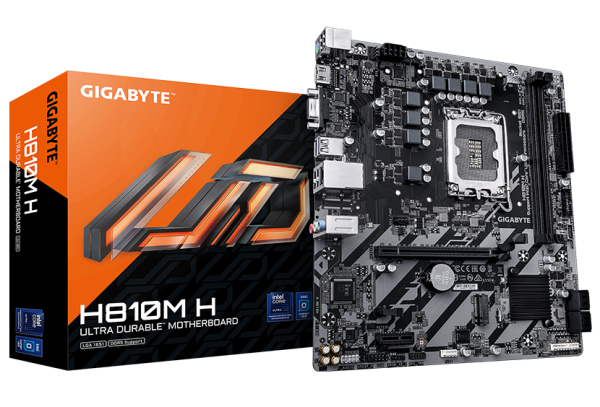 MOTHERBOARD GIGABYTE H810M H, CHIPSET INTEL H810, LGA 1851, MICRO-ATX