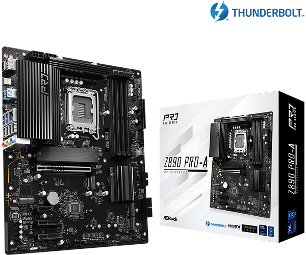 MOTHERBOARD ASROCK Z890 PRO-A, CHIPSET INTEL Z890, LGA 1851, HDMI, DP, ATX