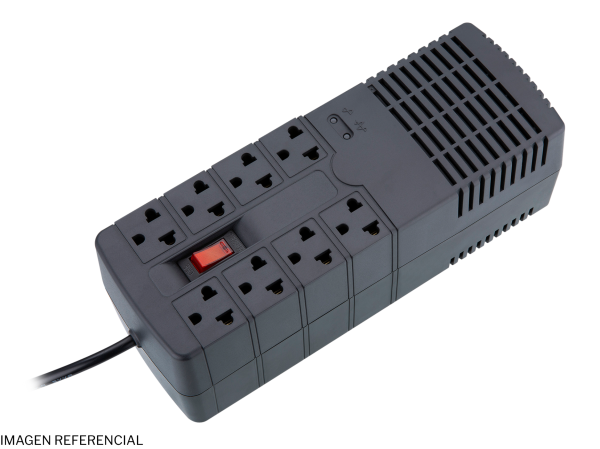 ESTABILIZADOR, QUASAR, R AVR PLI1300 1300VA/650W 8SALIDAS POWER LITE