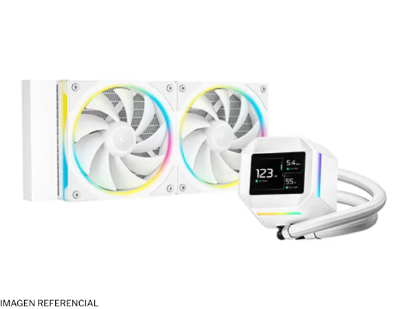 REFRIGERACION LIQUIDA DEEP COOL LM240 CON PANTALLA LCD ARGB WHITE