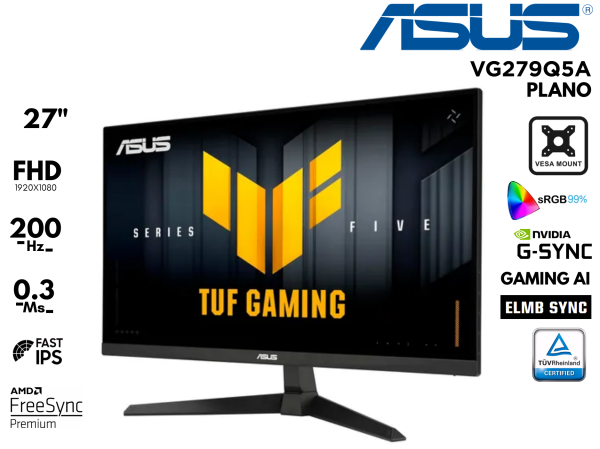 MONITOR ASUS TUF GAMING VG279Q5A 27P FHD 200HZ