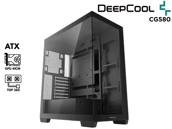 CASE GAMER, DEEPCOOL, CG580 BLACK