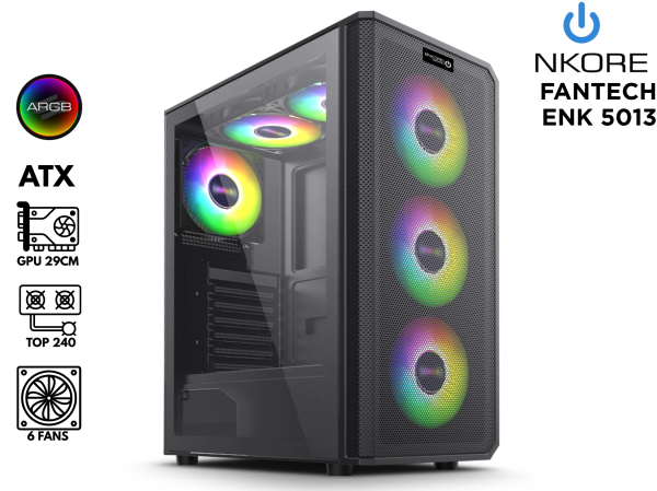 CASE FANTECH ENKORE 5013 GAMER 6FAN RGB