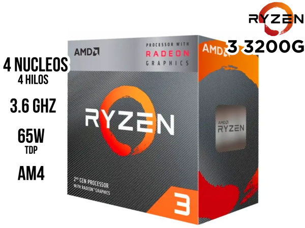 PROCESADOR AMD RYZEN 3 3200G 36GHZ 3RAGEN