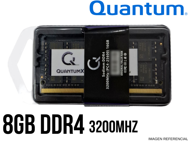 MEMORIA RAM QUANTUMX 8GB 3200MHZ SODIMM