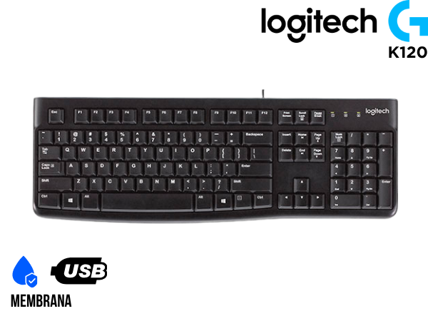 TECLADO LOGITECH K120 USB SP BLACK