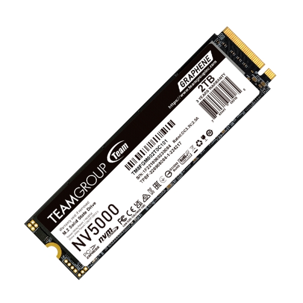 UNIDAD DE ESTADO SOLIDO TEAMGROUP NV5000 M.2 PCIE 4.0 SSD M.2 2TB, PCIE GEN4X4 CON NVME
