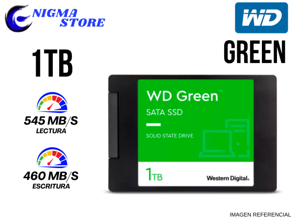 SSD, WESTER DIGITAL, 1TB S-ATA GREEN