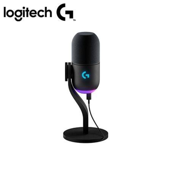 MICROFONO LOGITECH YETI GX SUPERCARDIOID USB P/STREAMING RGB LIGHTSYNC BLACK (988- 000568)-P