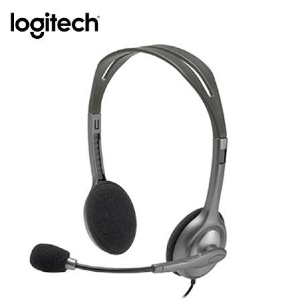 AUDIFONO C/MICROF. LOGITECH H111 SILVER (981-000612)-UY