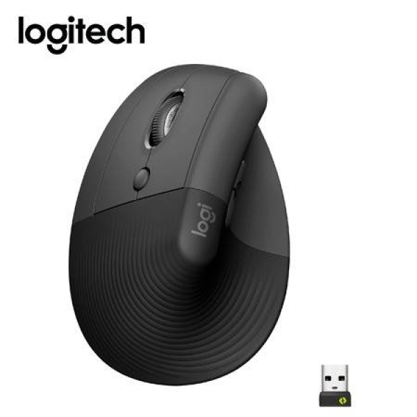MOUSE LOGITECH LIFT VERTICAL ERGONOMIC ZURDO WIRELESS/BT BLACK (910-006467)