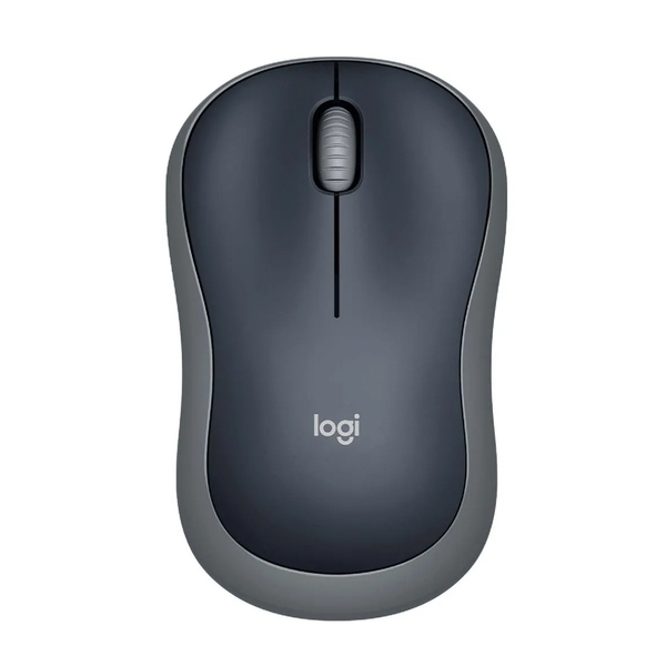 MOUSE LOGITECH M185 WIRELESS GRAY (910-002225)-P