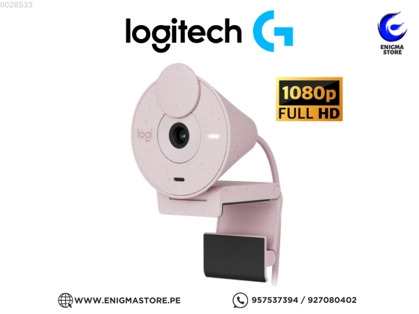 CAMARA LOGITECH BRIO 300 FHD 1080P USB-C ROSE