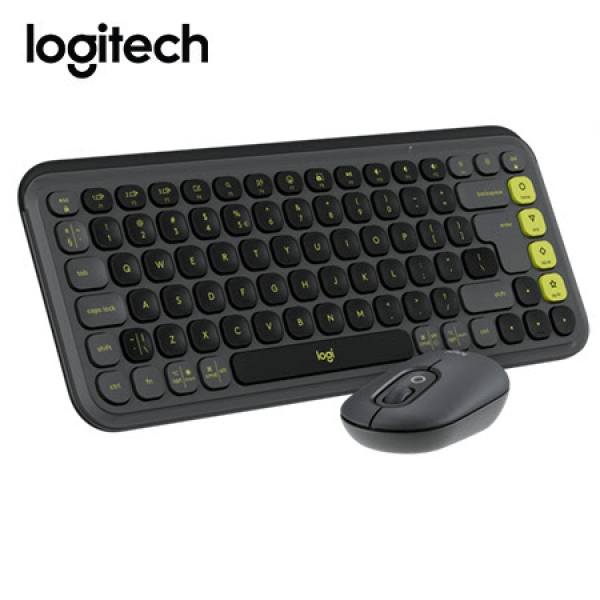 TECLADO LOGITECH + MOUSE POP ICON BLUETOOTH/WIRELESS SP / COPILOT/ GRAPHITE