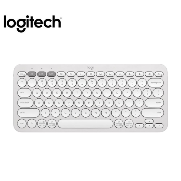 TECLADO LOGITECH PEBBLE 2 K380S BLUETOOTH/WIRELESS SP WHITE (920-011784)-P