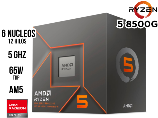 PROCESADOR AMD RYZEN 5 8500G AM5