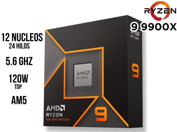 PROCESADOR AMD RYZEN 9 9900X AM5
