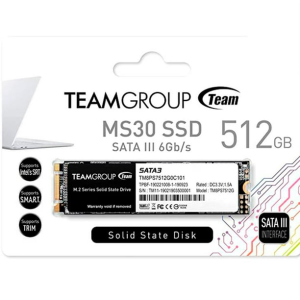 DISCO SOLIDO TEAMGROUP 512GB MS30 M.2 2280 SATA III 6GB/S