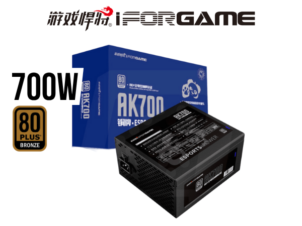 FUENTE DE PODER,IFORGAME , 700W 80+ BRONZE AK700 APFC