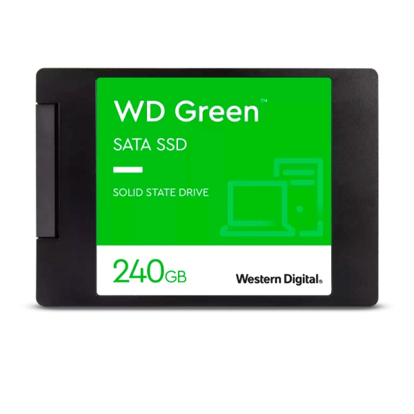 DISCO SOLIDO WESTERN DIGITAL GREEN, WDS240G3G0A, 240GB, SATA 6GB/S, 2.5", 7MM.