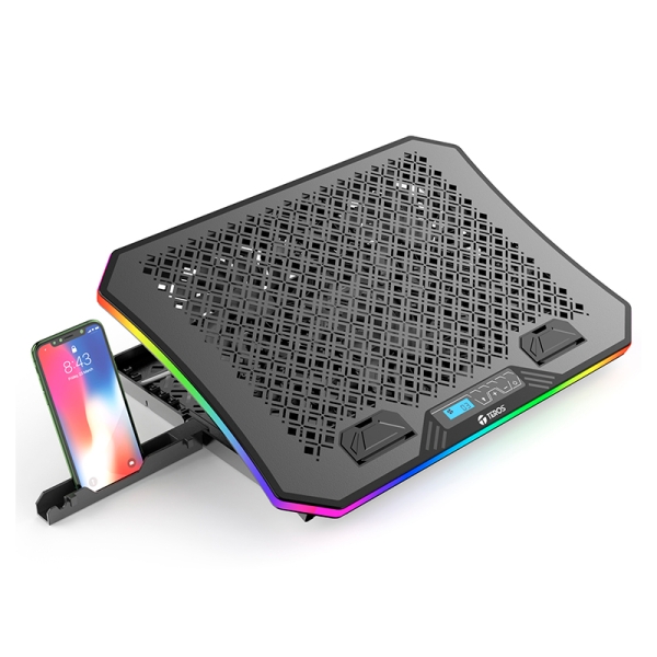 COOLER TEROS TE-7130N, COMPATIBLE CON NOTEBOOKS DE HASTA 15.6", 3 FAN DE 11 CM 782752503731