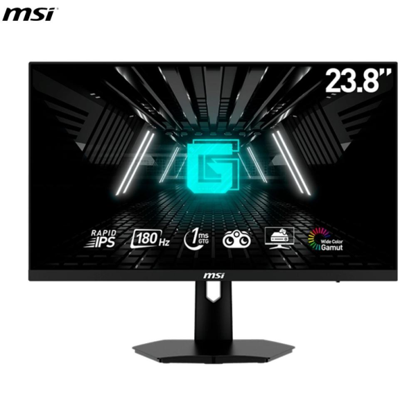 MONITOR PLANO GAMING MSI G244F E2 23.8"/FHD/RAPID IPS/180HZ/HDMI X2/DP X1/EARPHONE-OUT X1