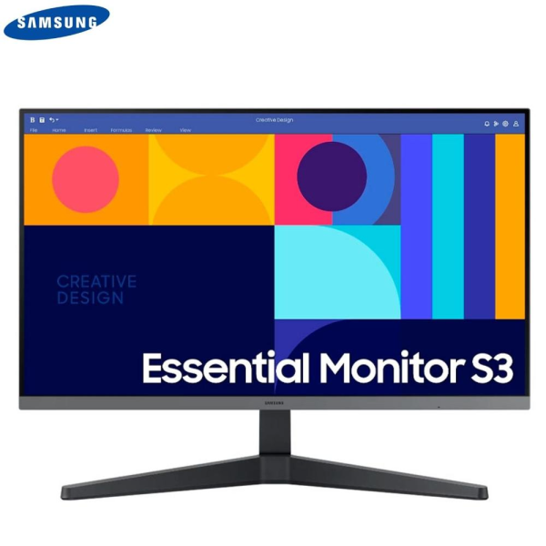 MONITOR SAMSUNG ESSENTIAL S3 DE 27", FHD IPS (1920 X 1080), 1 X HDMI 1.4, 1 X DP 1.2