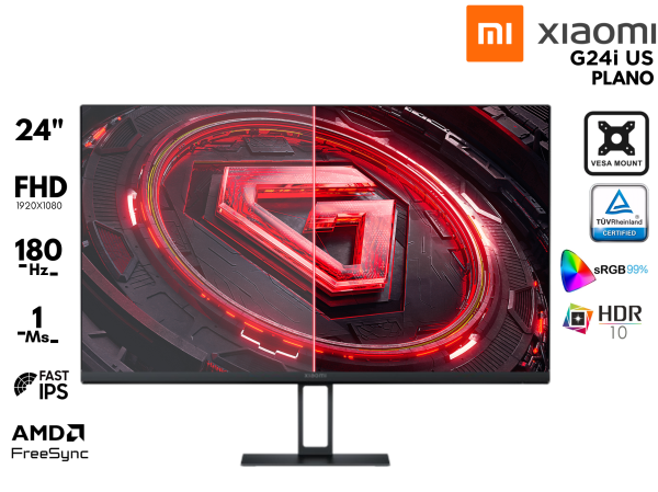 MONITOR GAMER, XIAOMI, G24I US 24P FHD 1920X1080/180HZ/1MS/AMD RADEON FREESYNC