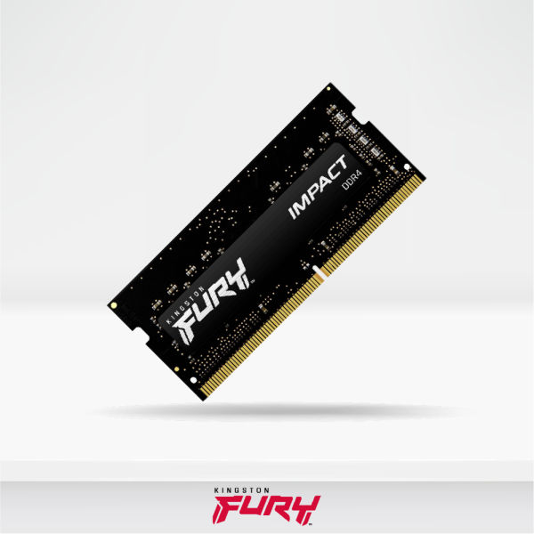 MEMORIA SODIMM KINGSTON FURY IMPACT, 8GB, DDR4, 3200 MHZ, PC4-25600, CL20, 1.2V. 740617318449