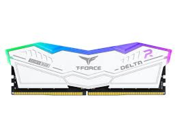 MEMORIA RAM TEAMGROUP T-FORCE DELTA RGB DDR5, 16GB (1X16GB) DDR5-6000MHZ, CL38, 1.25V, BLANCO