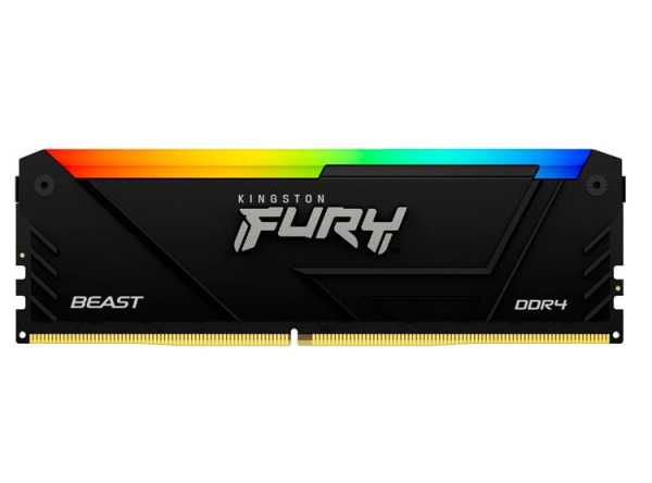 MEMORIA RAM KINGSTON FURY BEAST 32GB DDR4-3200MHZ PC4-25600, CL16, 1.35V, 288-PIN, RGB, DIMM