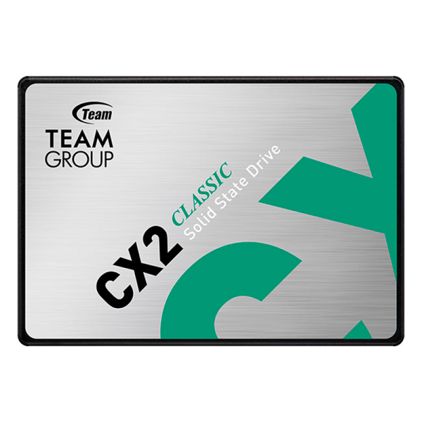 DISCO SOLIDO TEAMGROUP CX2, 256GB, SATA 6.0 GB/S, 2.5", ECC, DC +5V