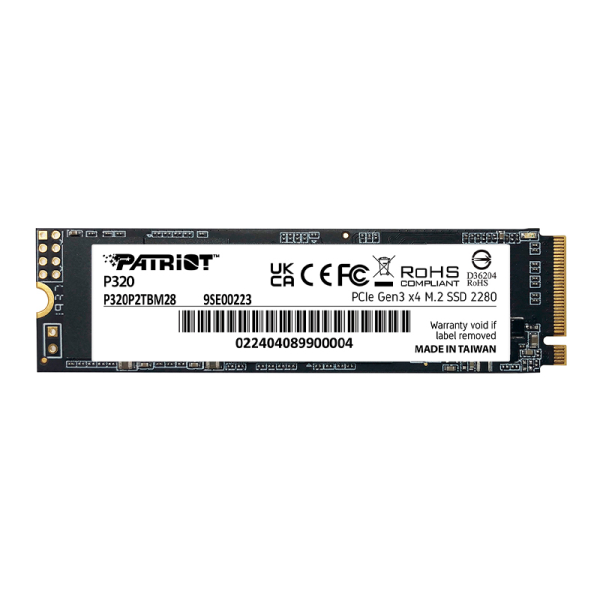 DISCO SOLIDO PATRIOT P320, 1TB, M.2 2280 PCIE GEN 3 X4 NVME 1.3